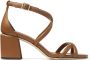 Jimmy Choo Rheea 65mm leather sandals Brown - Thumbnail 1
