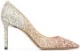 Jimmy Choo Romy 85mm glitter pumps Gold - Thumbnail 1