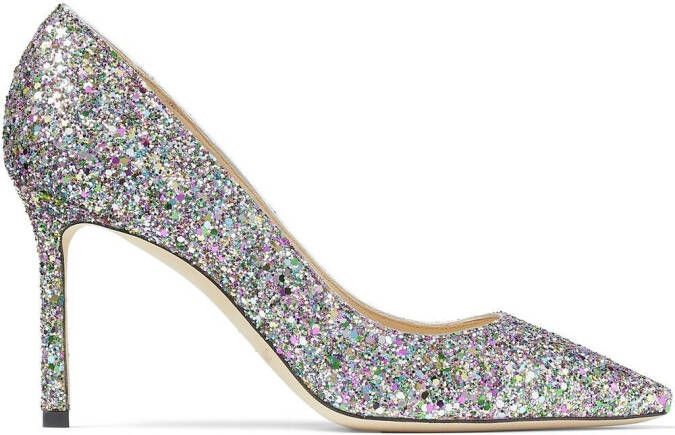 Jimmy Choo Romy 85mm glitter pumps Multicolour