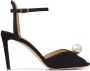 Jimmy Choo Sacora 85mm pearl-embellished sandals Black - Thumbnail 1