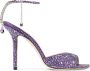 Jimmy Choo Saeda 100mm crystal-embellished sandals Purple - Thumbnail 1