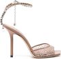 Jimmy Choo Saeda 100mm crystal-embellished sandals Pink - Thumbnail 1