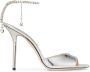 Jimmy Choo Saeda 100mm crystal-embellished sandals Silver - Thumbnail 1