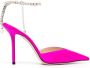 Jimmy Choo Saeda 100mm satin pumps Pink - Thumbnail 1