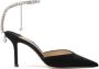 Jimmy Choo Saeda 85mm crystal-ankle pumps Black - Thumbnail 1