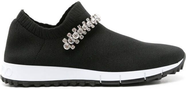 Jimmy Choo Verona crystal-embellished sneakers Black
