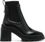 Jimmy Choo Veronique 80mm leather boots Black - Thumbnail 1