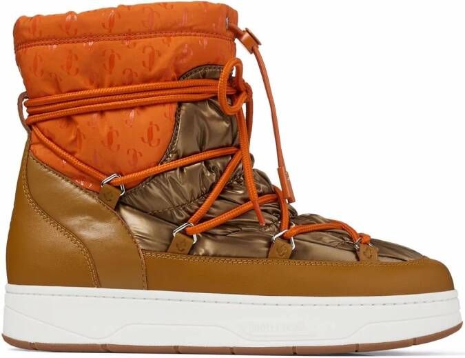 Jimmy Choo Wanaka lace-up boots Orange