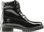 Jimmy Choo x Timberland patent leather harness boots Black - Thumbnail 1