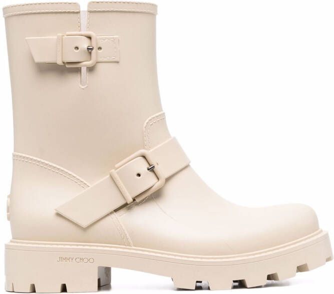 Jimmy Choo Yael flat rain boots Neutrals