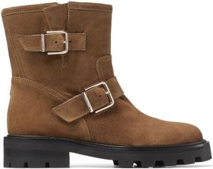 Jimmy Choo Youth II buckled boots Brown
