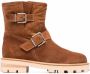 Jimmy Choo Youth II buckled suede ankle boots Brown - Thumbnail 1