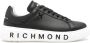 John Richmond logo-print leather sneakers Black - Thumbnail 1