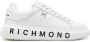 John Richmond logo-print leather sneakers White - Thumbnail 1
