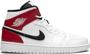Jordan Air 1 Mid sneakers WHITE BLACK-GYM RED