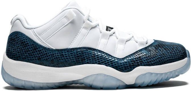 Jordan Air 11 Low Retro "Blue Snakeskin" sneakers White