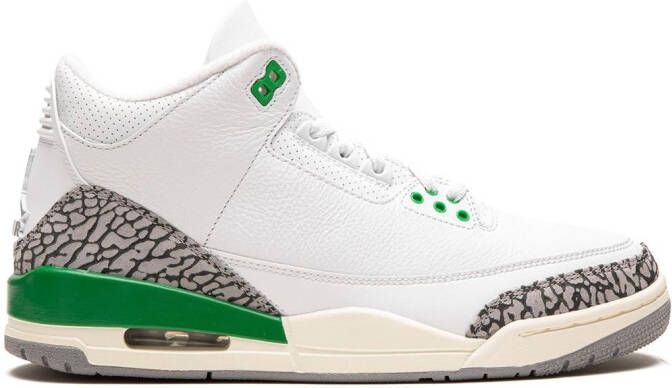 Jordan Air 3 "Lucky Green" sneakers White