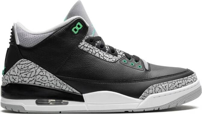 Jordan Air 3 Retro "Green Glow" sneakers Black