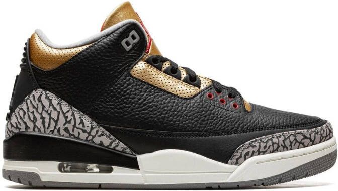 Jordan Air 3 "Black Cement Gold" sneakers