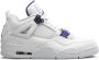 Jordan Air 4 Retro "Metallic Pack Purple" sneakers White - Thumbnail 1