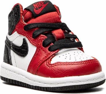Jordan Kids Air Jordan 1 High Retro "Satin Snake" sneakers Red
