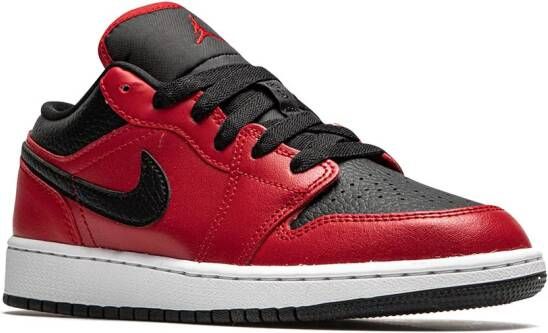 Jordan Kids Air Jordan 1 Low "Black Pebbled" sneakers Red