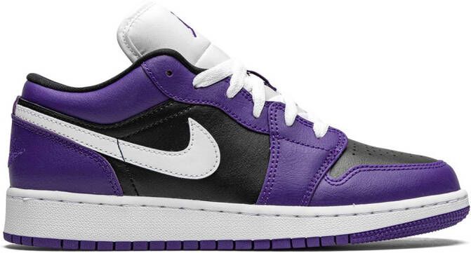 Jordan Kids Air Jordan 1 Low "Black Court Purple" sneakers