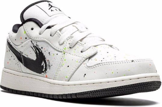 Jordan Kids Air Jordan 1 Low SE "Paint Splatter" sneakers White
