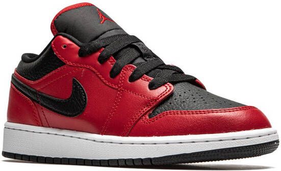Jordan Kids Air Jordan 1 Low "Black Pebbled" sneakers Red - Picture 1