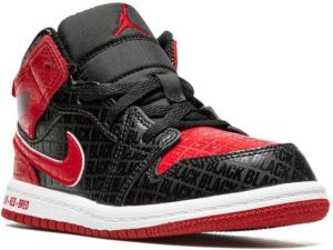 Jordan Kids Jordan 1 Mid SS sneakers BLACK GYM RED-WHITE
