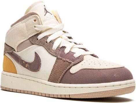 Jordan Kids Air Jordan 1 Mid SE Craft "Inside Out Taupe Haze" sneakers Neutrals