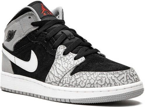 Jordan Kids Air Jordan 1 Mid SE "Elephant Toe" sneakers Black