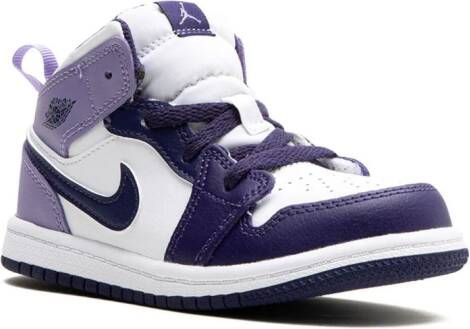 Jordan Kids Air Jordan 1 Mid "Sky J Purple" sneakers White