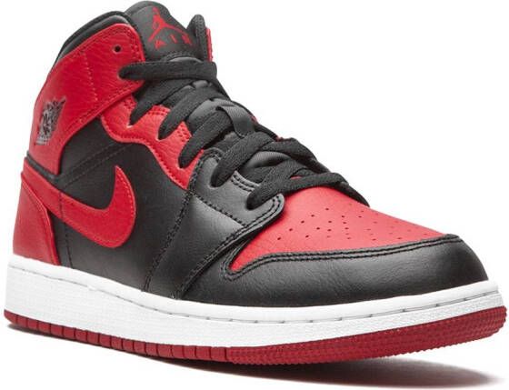 Jordan Kids Air Jordan 1 Mid "Banned 2020" sneakers Black