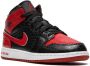 Jordan Kids Air Jordan 1 Mid "Bred Text" sneakers Black - Thumbnail 1