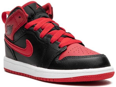 Jordan Kids 1 Mid "Alternate Bred" sneakers Black