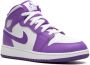 Jordan Kids Air Jordan 1 Mid "White Purple" sneakers - Thumbnail 1