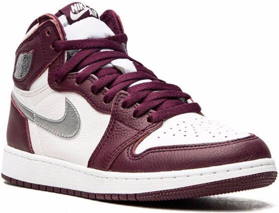Jordan Kids Air Jordan 1 Retro High OG "Bordeaux" sneakers White