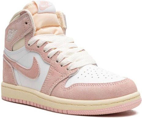 Jordan Kids Air Jordan 1 Retro High "Washed Pink" sneakers White