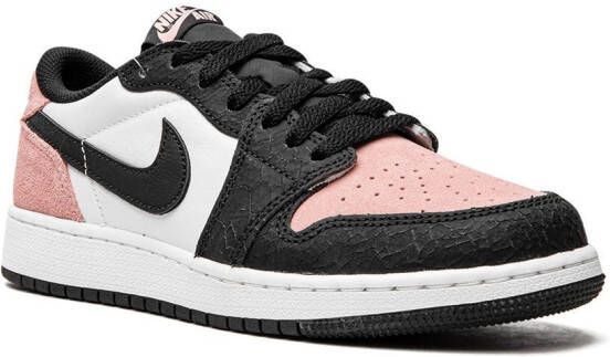 Jordan Kids Air Jordan 1 Retro Low OG "Bleached Coral" sneakers Black