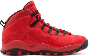 Jordan Kids Air Jordan 10 Retro HOH BG "Steve Wiebe" sneakers Red