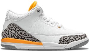 Jordan Kids Air Jordan 3 "Laser Orange" sneakers White