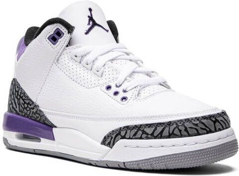 Jordan Kids Air Jordan 3 Retro "Dark Iris" sneakers White