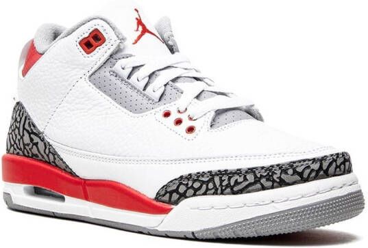 Jordan Kids Air Jordan 3 Retro "Fire Red 2022" sneakers White