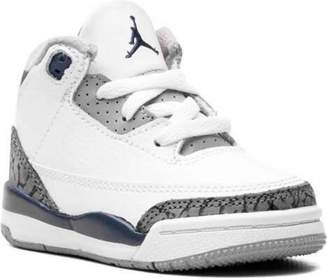 Jordan Kids Air Jordan 3 TD "Midnight Navy" sneakers White