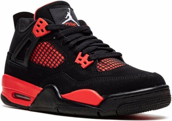 Jordan Kids Air Jordan 4 Retro "Red Thunder" sneakers Black