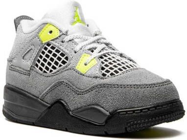 Jordan Kids Air Jordan 4 Retro SE "Neon" sneakers Grey