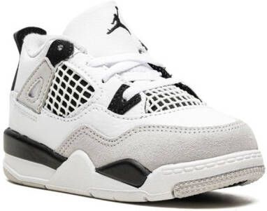 Jordan Kids Air Jordan 4 Retro "Military Black" sneakers White
