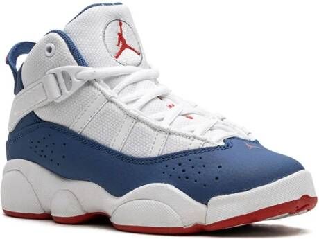Jordan Kids Air Jordan 6 Rings "True Blue" sneakers White