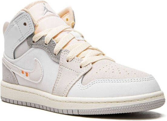 Jordan Kids Jordan 1 Mid SE Craft sneakers White